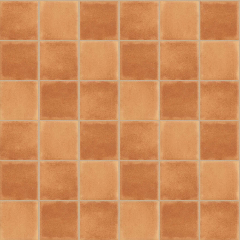 GARDEN PARTY 4X4 SQ in Sorrento Orange Tile