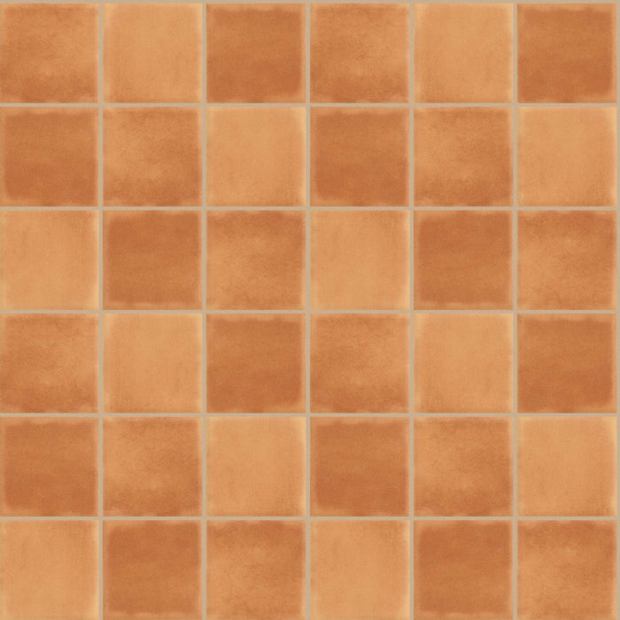 GARDEN PARTY 4X4 SQ in Sorrento Orange Tile
