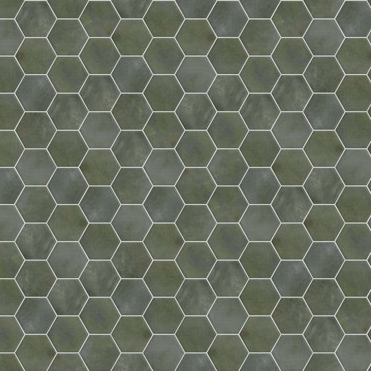 CHROMATILE 6X7 HEX in Verdant