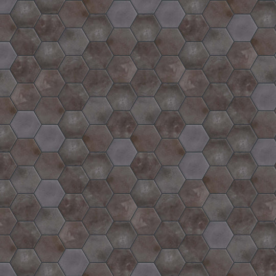 CHROMATILE 6X7 HEX in Obsidian