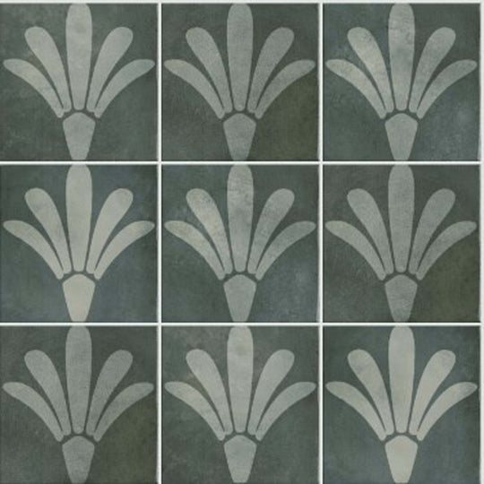 CHROMATILE 8X8 SQ DESIGN in Greenleaf