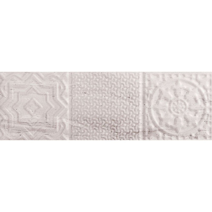 Genesis in Relieve Gris Tile