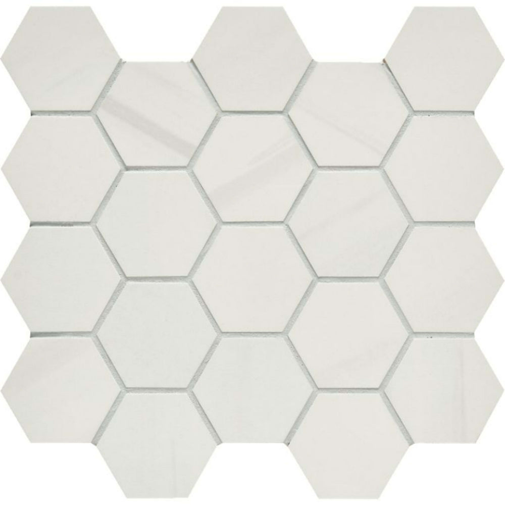 Themar in Bianco Lasa Hex Tile