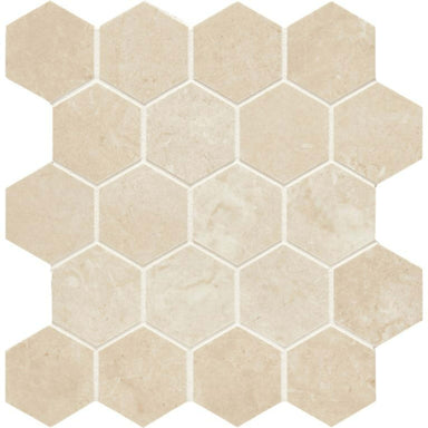 Themar in Crema Marfil Hex Tile