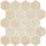 Themar in Crema Marfil Hex Tile