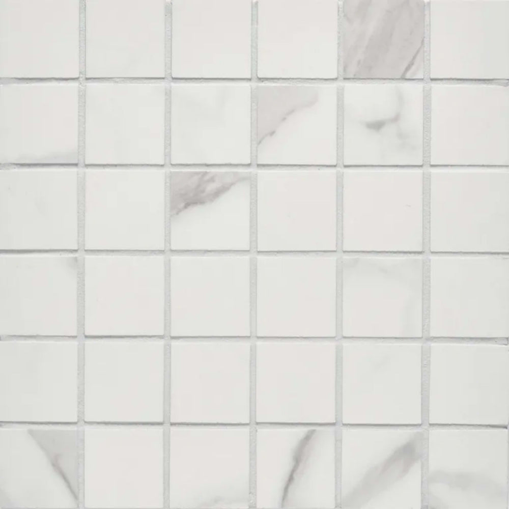 Themar in Statuario V Mosaic Tile
