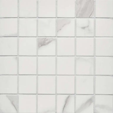 Themar in Statuario V Mosaic Tile