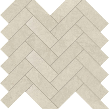 Tierra Halo in Herringbone Mosaic Honed Natural Stone