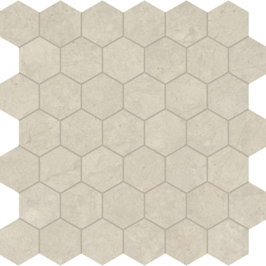 Tierra Halo in Hexagon Mosaic Honed Natural Stone