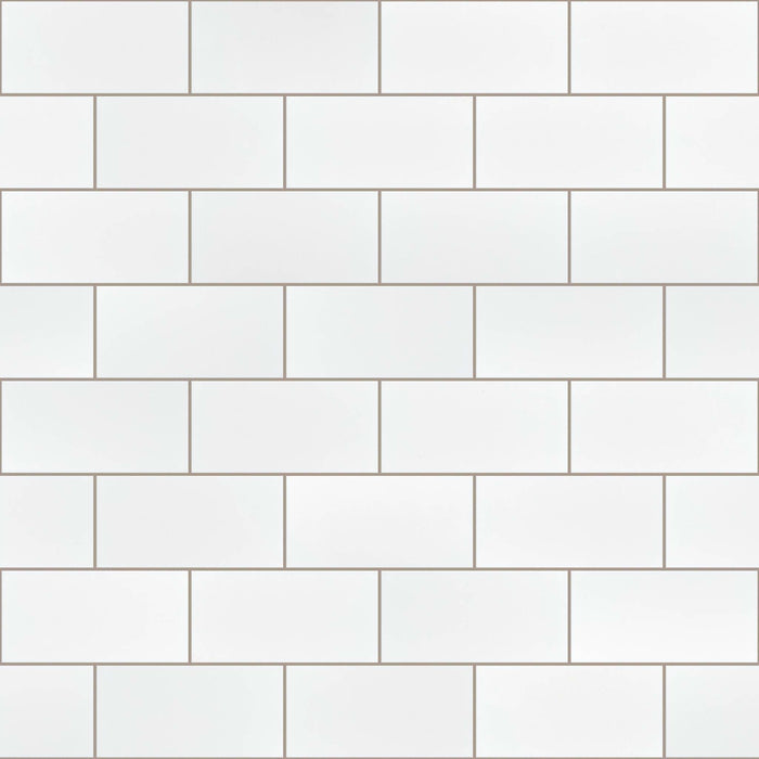 BAKER BLVD 3X6 MATTE in White Tile