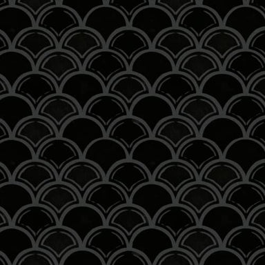 GEOSCAPES FAN in Black  Tile