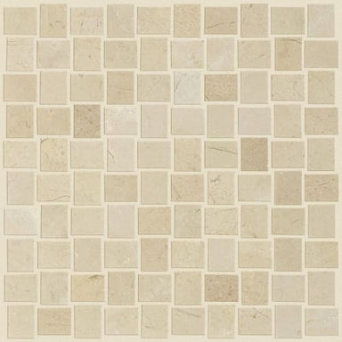 ESTATE BASKETWEAVE MOSAIC in Crema Marfil  Tile