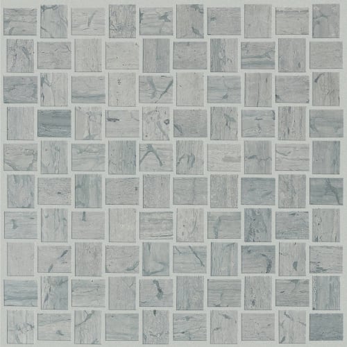 ESTATE BASKETWEAVE MOSAIC in Blue Grigio  Tile