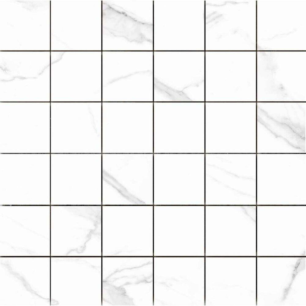 Naos in White 2x2 Tile