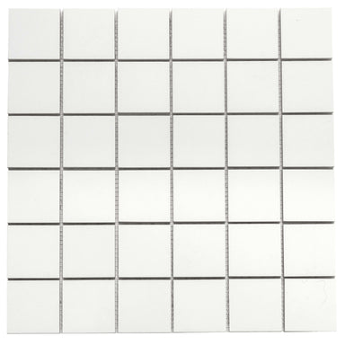 Prexious Silk in White Mosaic Tile