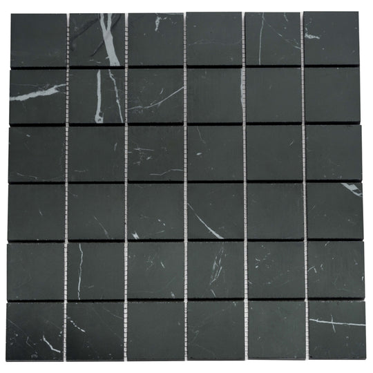 Prexious Silk in Nero Marquinia Mosaic