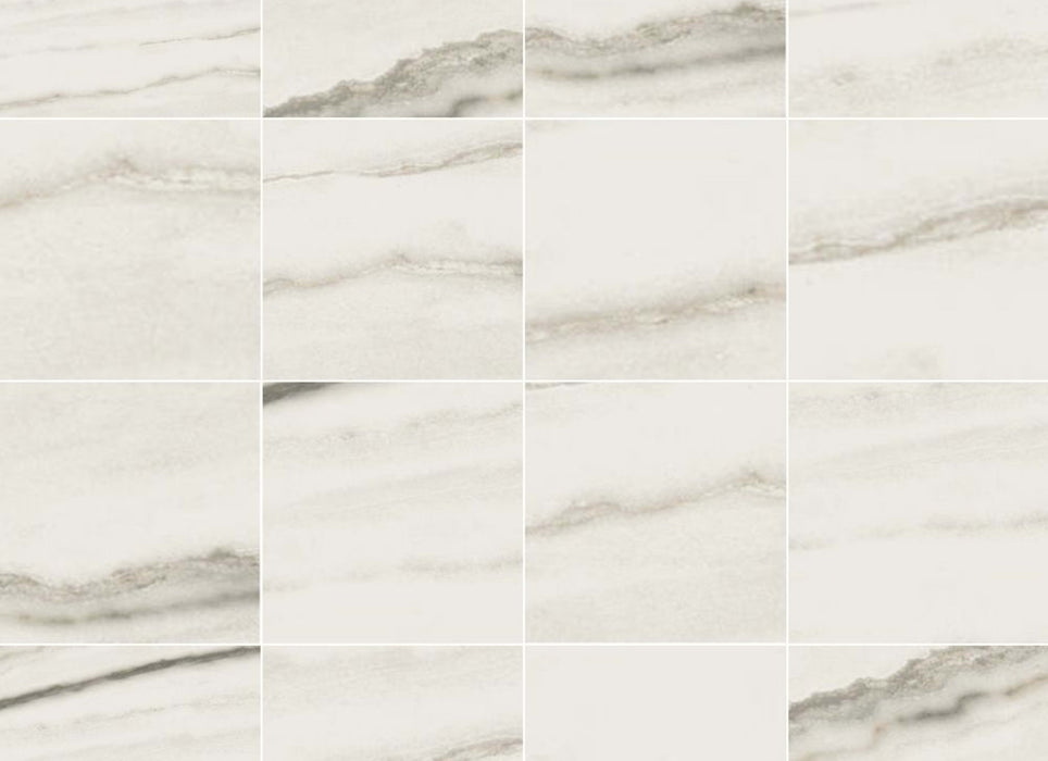 Prexious Silk in White Fantasy Mosaic