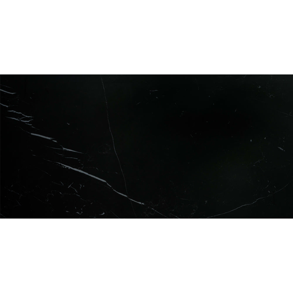 Prexious in Nero Marquinia 12x24 Tile