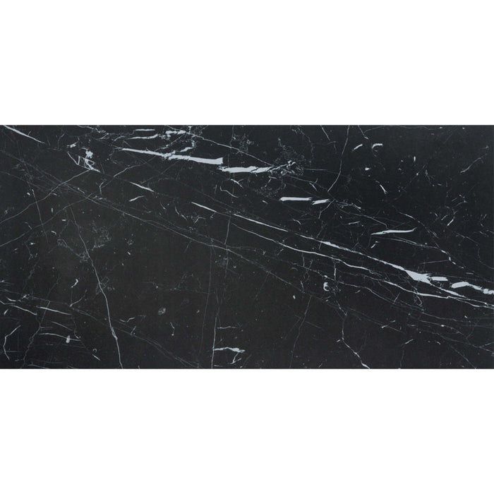 Prexious Silk in Nero Marquinia 12x24 Tile