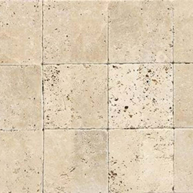 Travertine in Ivory Classico Square-4x12 Natural Stone