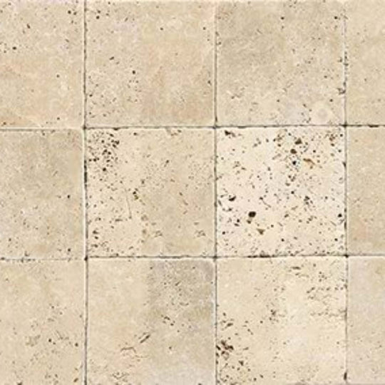 Travertine in Ivory Classico Square-6x6