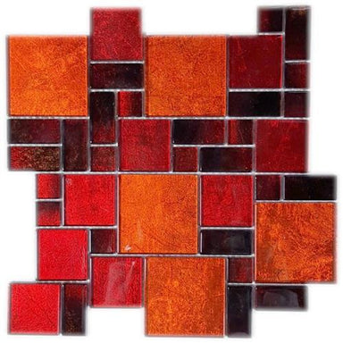 Terra Bella in Tangerine Glass Tile