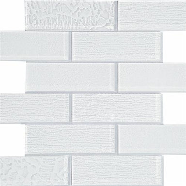 Terra Bella in White Glass Tile