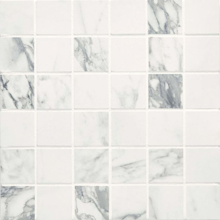 Tru Marmi in Arabescato Mosaic Tile