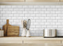 Simply Brilliant in White 3x6 Beveled