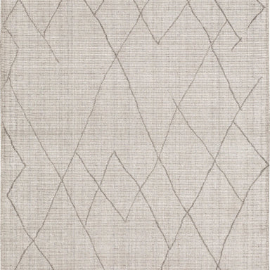 Tribal Diamond Silver in Silver Area Rugs
