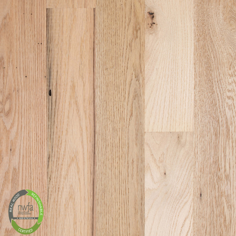 Unfinished Red Oak Character Grade Hardwood in 22458 Hardwood