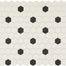 Unglazed Mosaics in Ice White/Black Hexagon Tile