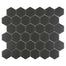 Urban Textures in Graphite 2" Hexagon Tile
