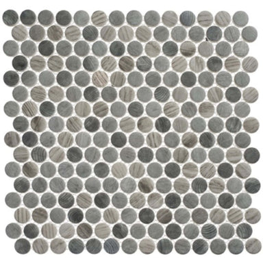 Polka Dots Collection in Umbel Grey Glass Tile