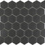 Urban Textures Mosaics in Graphite Matte - Hexagon Tile