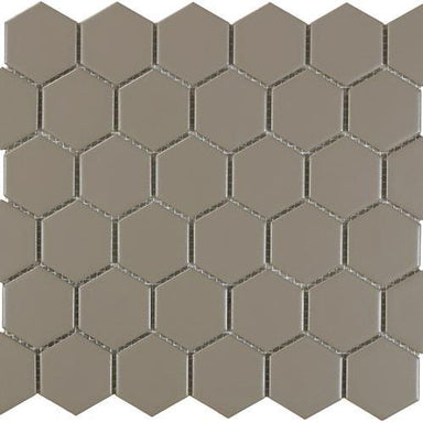 Urban Textures Mosaics in Gray Matte - Hexagon Tile
