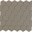 Urban Textures Mosaics in Gray Matte - Hexagon Tile
