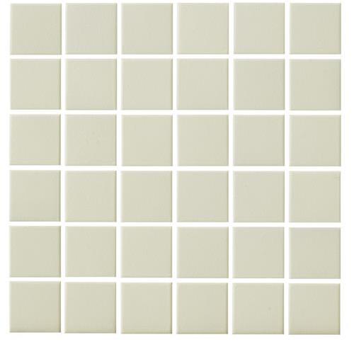 Urban Textures Mosaics in Ivory Matte - Square Tile
