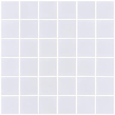 Urban Textures Mosaics in White Matte - Square Tile