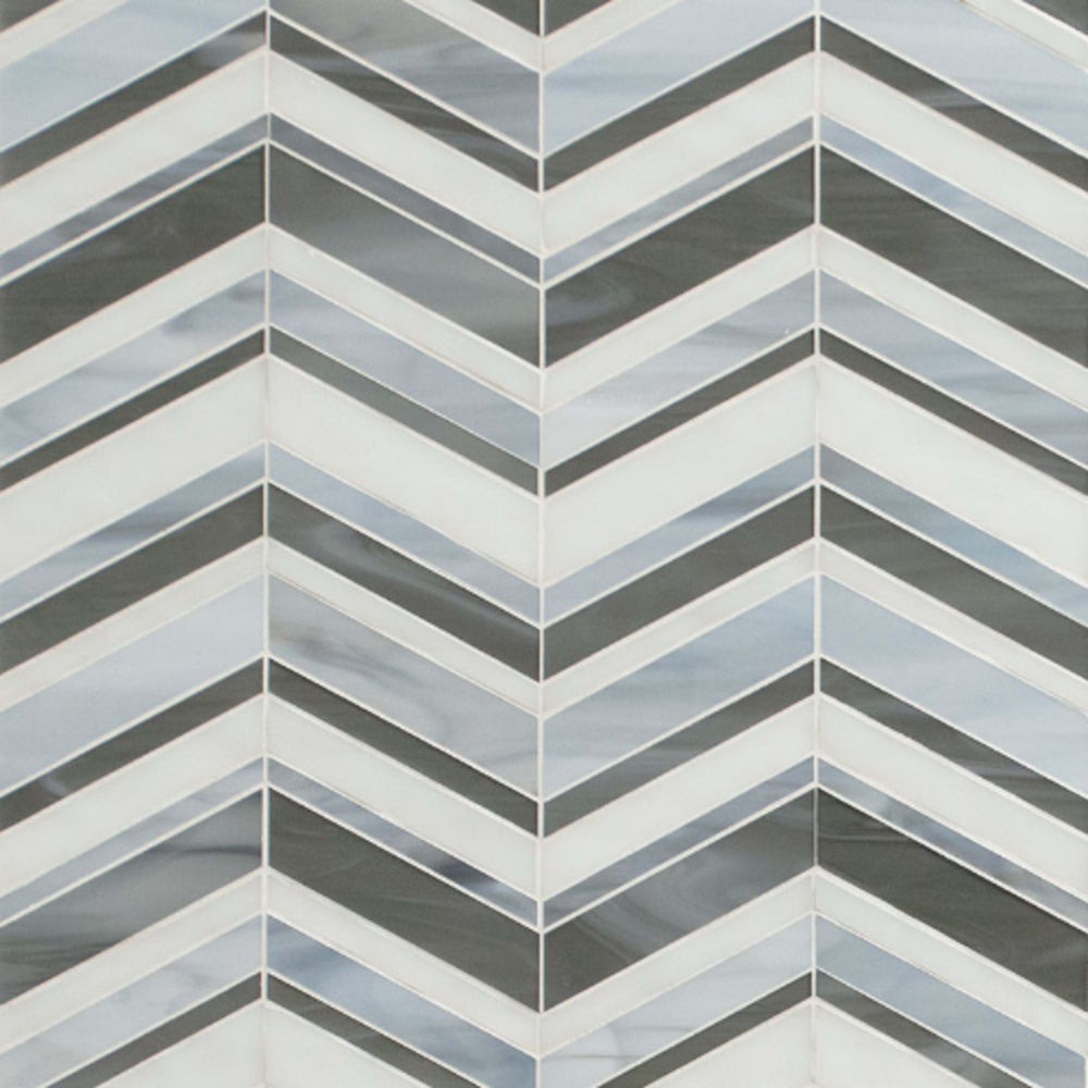 Urban Wave in Lapis Glass Tile