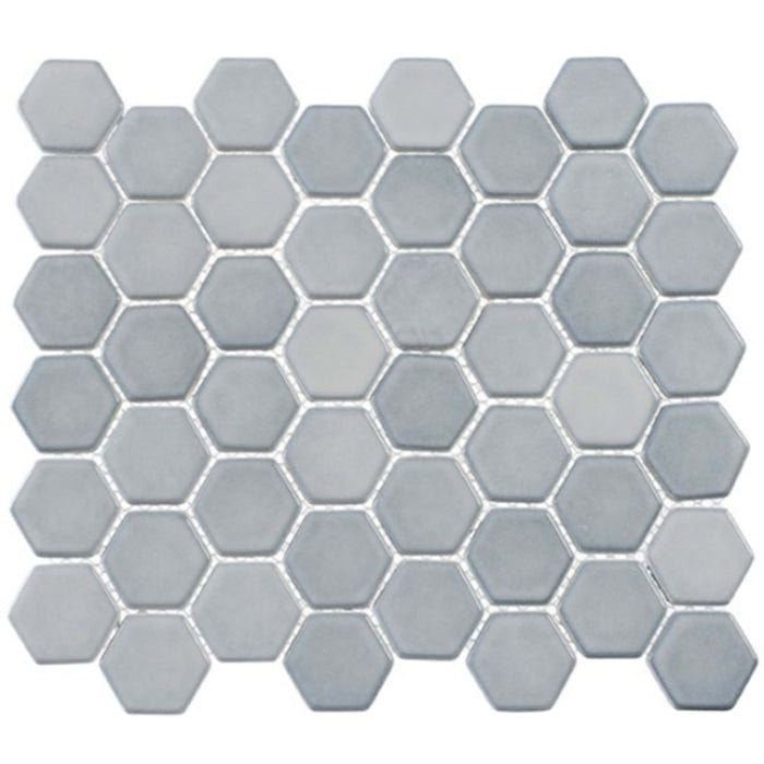 Greenwich Collection Hex in Urbanite (Hex) Glass Tile