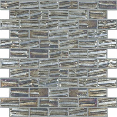 Moon Brick in Metallic Glass Tile