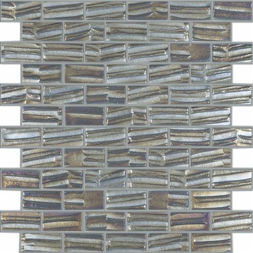 Moon Brick in Metallic Glass Tile