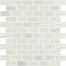 Moon Brick in White Glass Tile