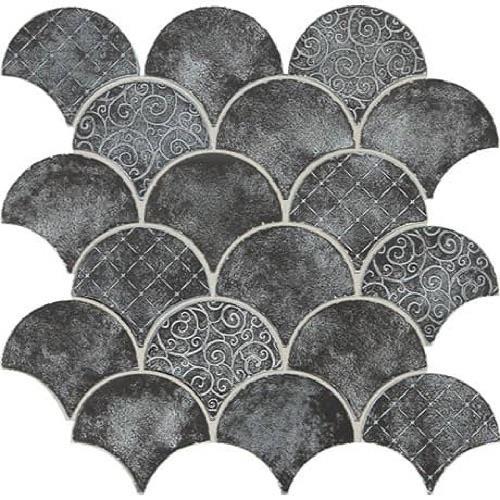 Vintage Metals in Whitewash Iron - Fan Mosaic