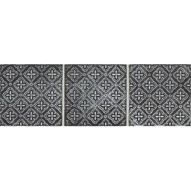 Vintage Metals in Whitewash Iron - Flower Metal Tile
