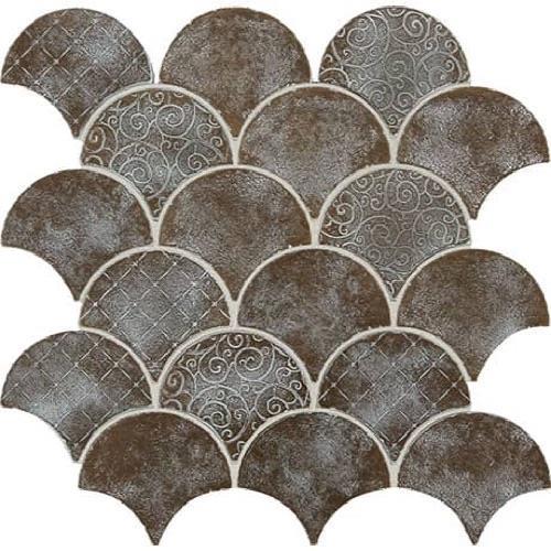 Vintage Metals in Whitewash Classic Bronze - Fan Mosaic
