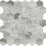 Volcana Notte in Hexagon Mosaic Honed Natural Stone