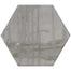 Princeton Glaze in Victorian Pewter Hexagon Porcelain Tile