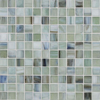 Vihara - Jade in Jade 1x1 Silk Glass Tile